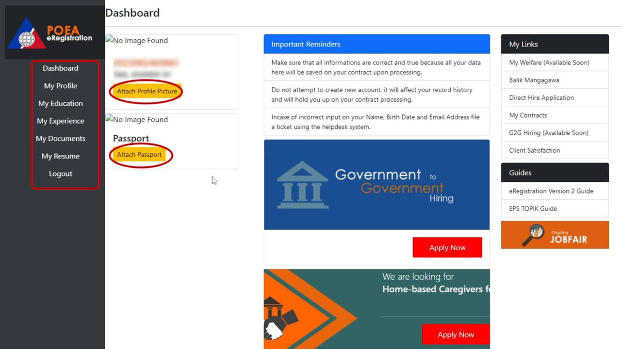 How to Create and Update Your POEA/ DMW e-Registration Profile ...