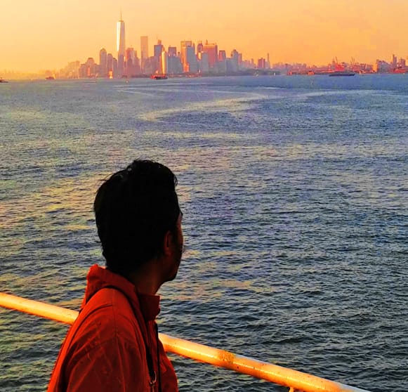 Seaman at the anchorage watching over New York.