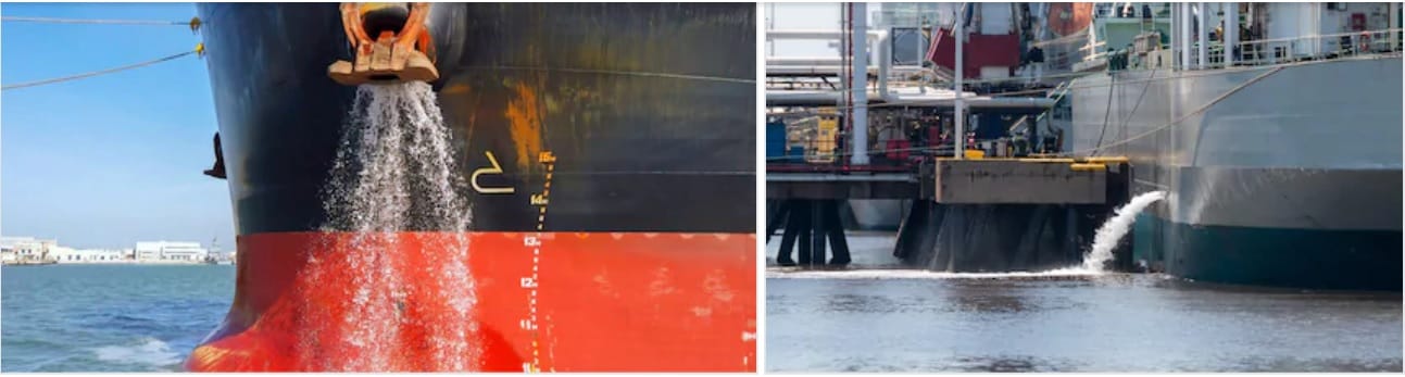 ballasting and deballasting keeps the vessel's stability intact.